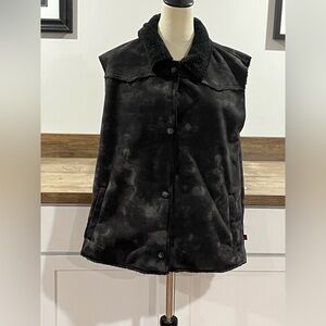 Woolrich Women's Black & Grey Fleece Jacket vast XXL